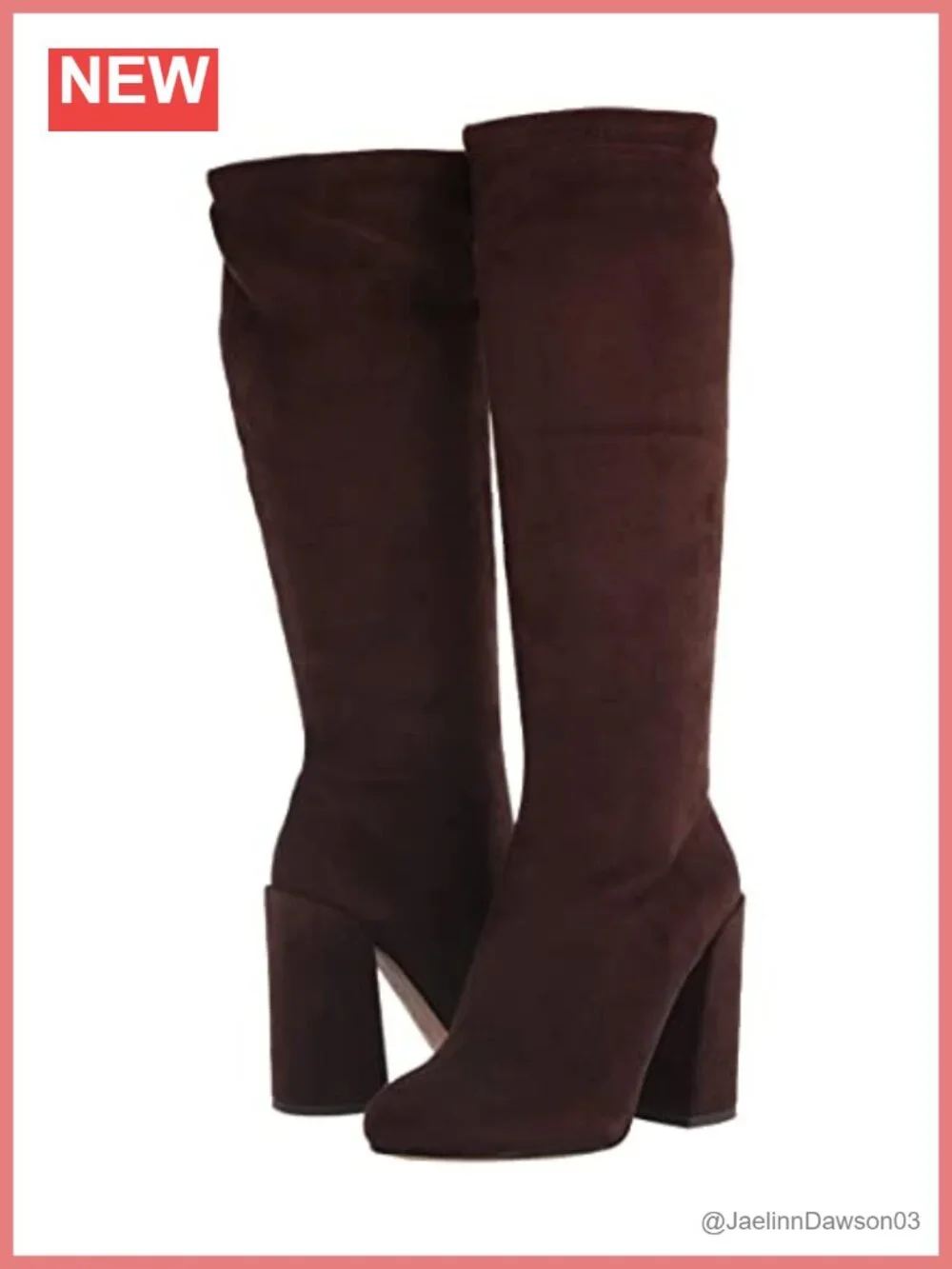 Faux Suede Over-the-Knee Boots with Zipper Closure